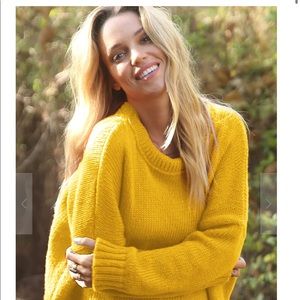 Wooden Ships Cropped Boyfriend Crew Chunky Gold XS